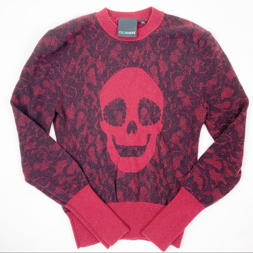 Ca$hmere skull sweater XS
